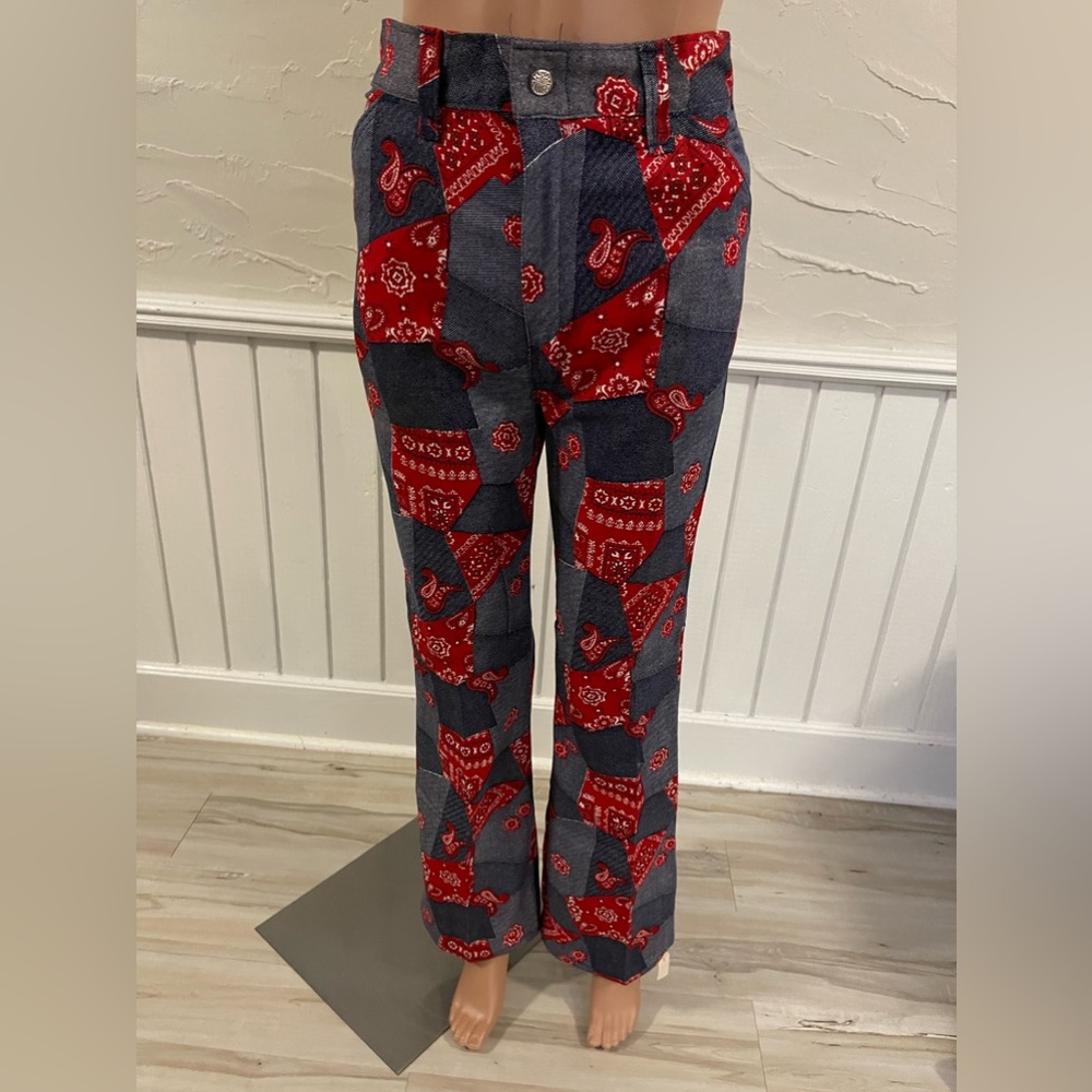Deadstock rare Maverick bandanna vintage flare jeans